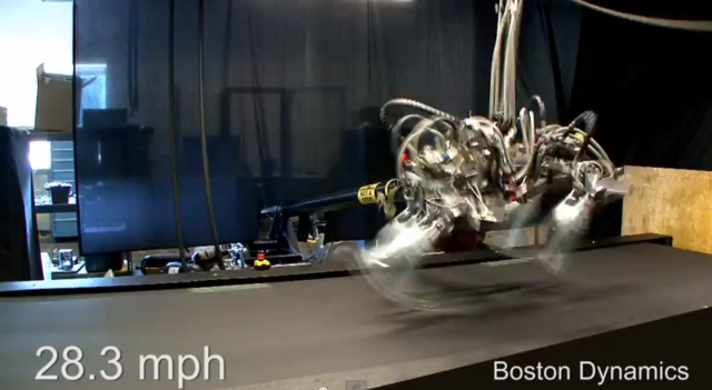 running robot